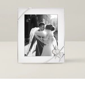 BNIB Lenox Silver Heart Photo Frame 8x10 “True Love” silver plated New
